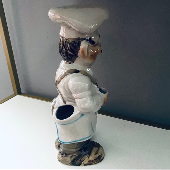 Kitchen Vintage Italian Chef Utensil Holder Prop Used In The Show